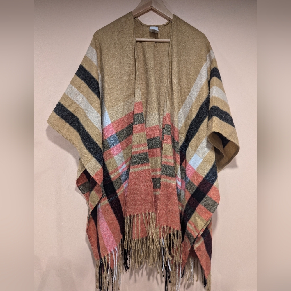 Woolrich blanket poncho